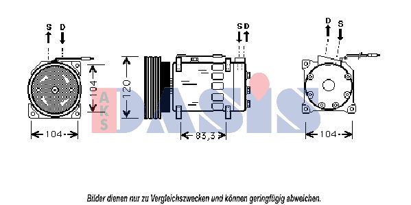 AKS DASIS kompresorius, oro kondicionierius 850505N